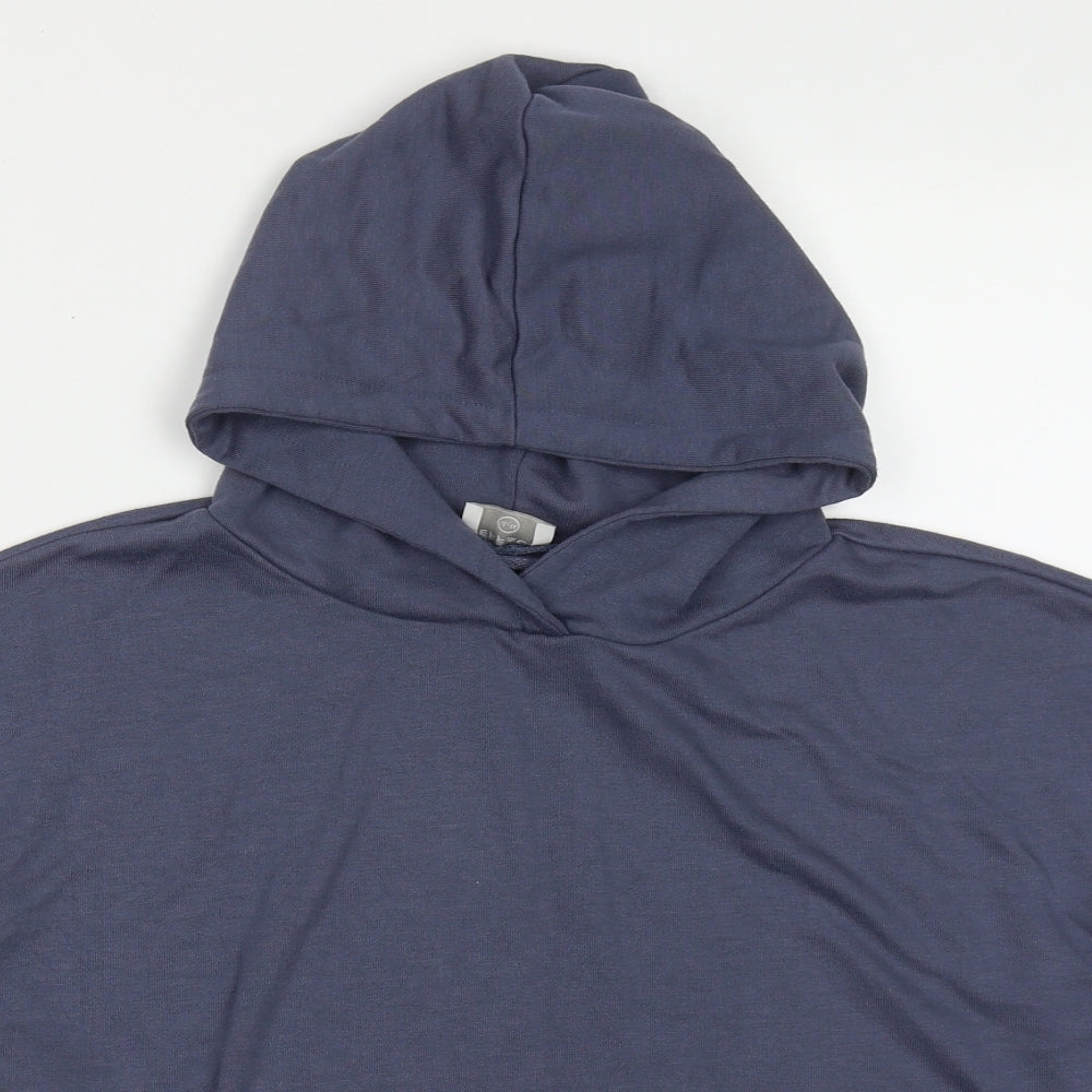 Jeff & Co Womens Blue  Polyester Pullover Hoodie Size 12  Pullover