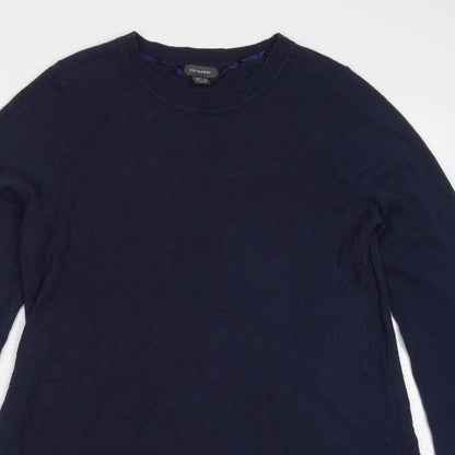 Primark Womens Blue  Acrylic Jumper Dress  Size 6  Round Neck Pullover