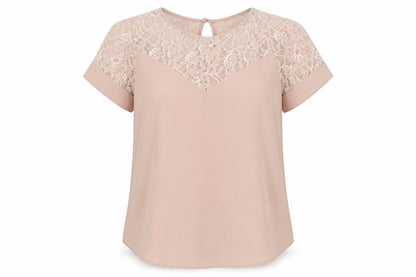 Peacocks Womens Pink  Polyester Basic Blouse Size 10 Off the Shoulder