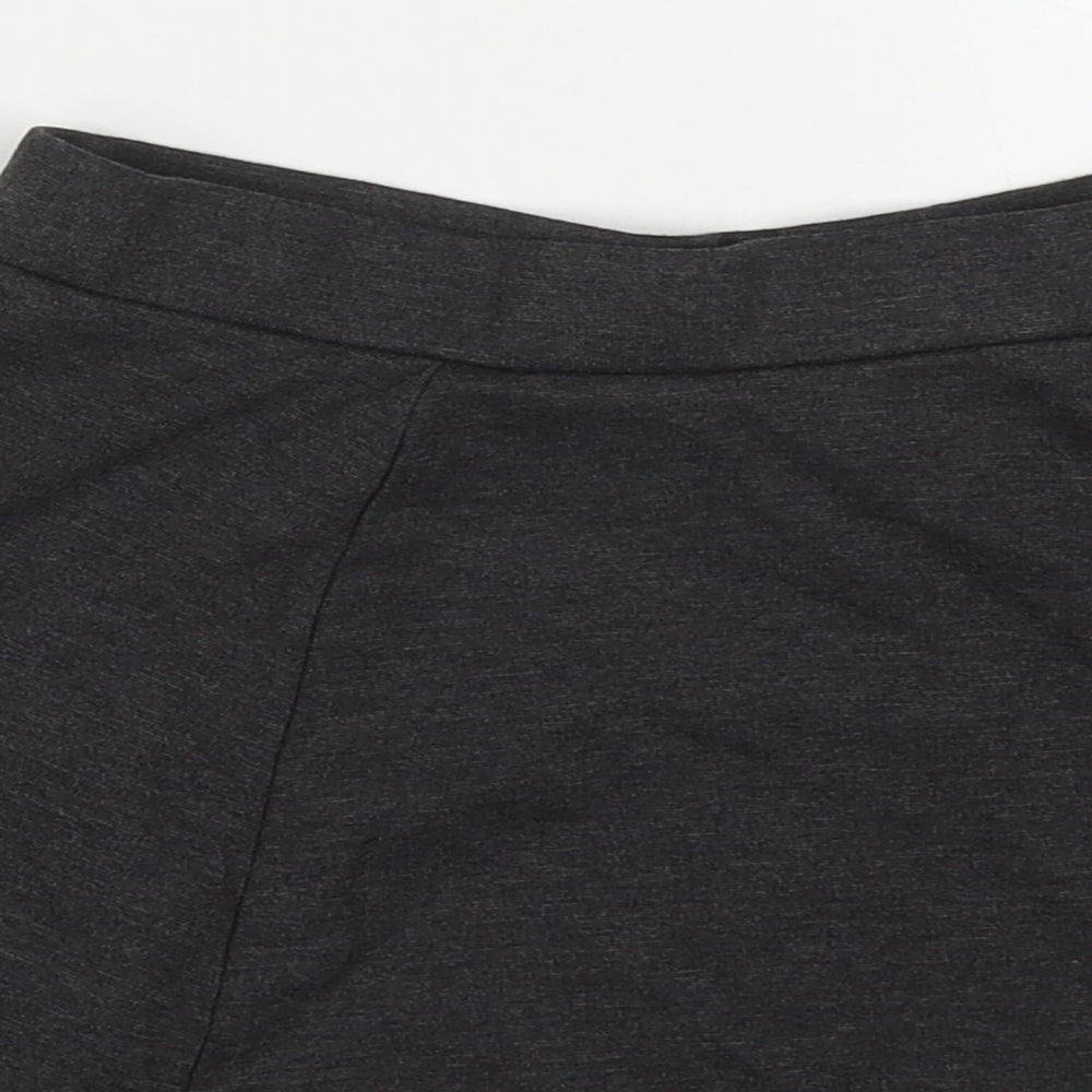 George Girls Grey  Polyester Skater Skirt Size 9-10 Years  Regular