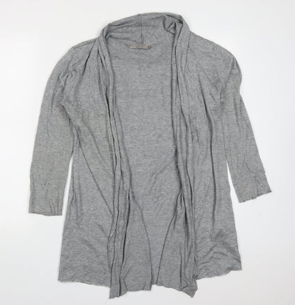Luisa Perla Womens Grey V-Neck  Acrylic Cardigan Jumper Size M