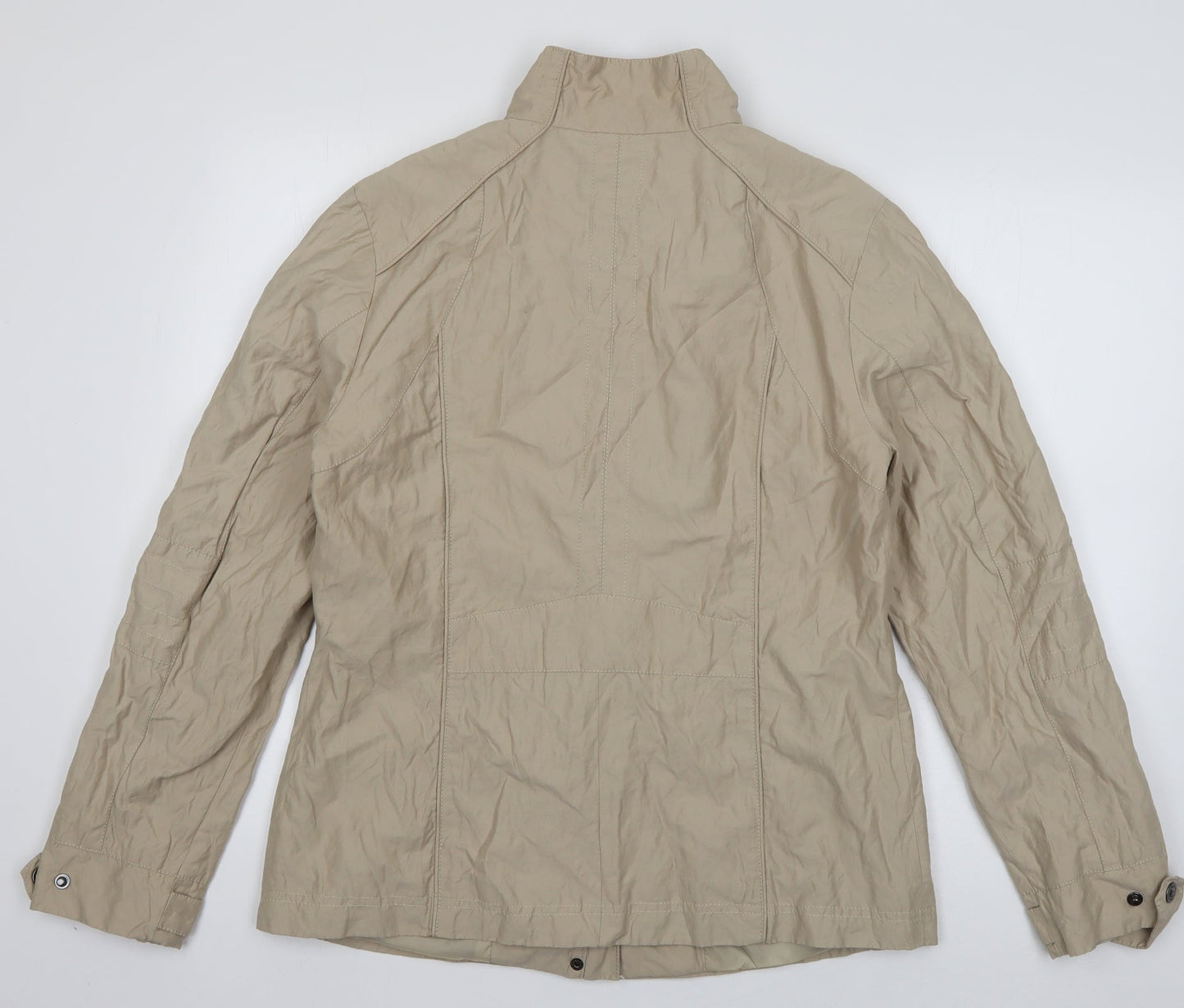 Wega Womens Beige   Jacket  Size 14  Zip