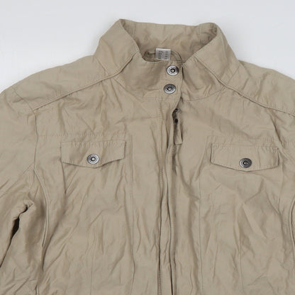 Wega Womens Beige   Jacket  Size 14  Zip