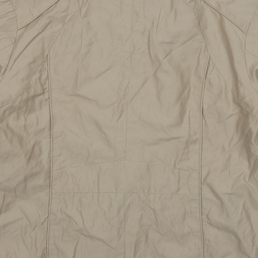 Wega Womens Beige   Jacket  Size 14  Zip