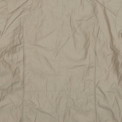 Wega Womens Beige   Jacket  Size 14  Zip