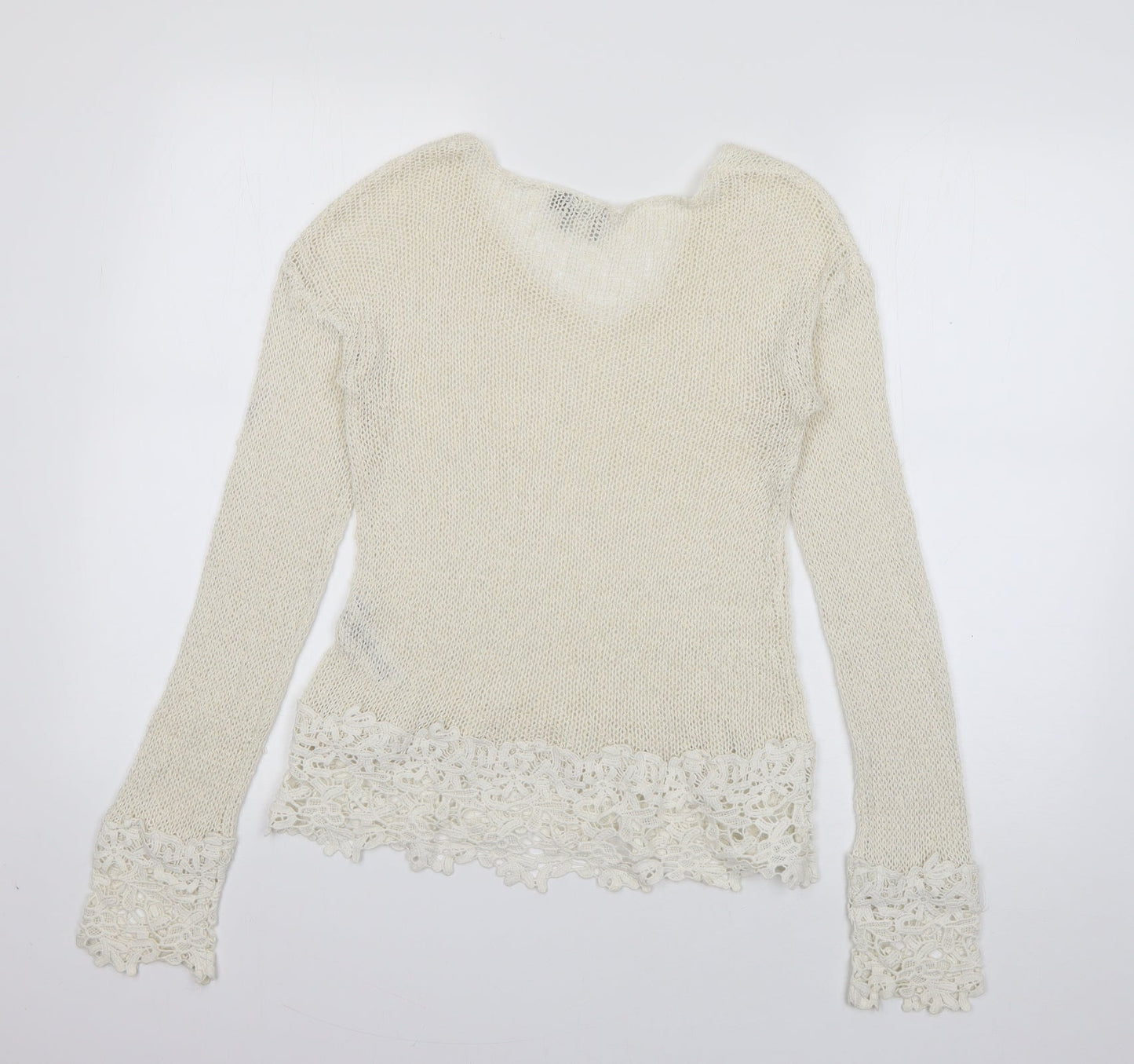 Womens UK Size 8 ASOS Ivory Pullover Jumper