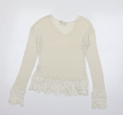 Womens UK Size 8 ASOS Ivory Pullover Jumper