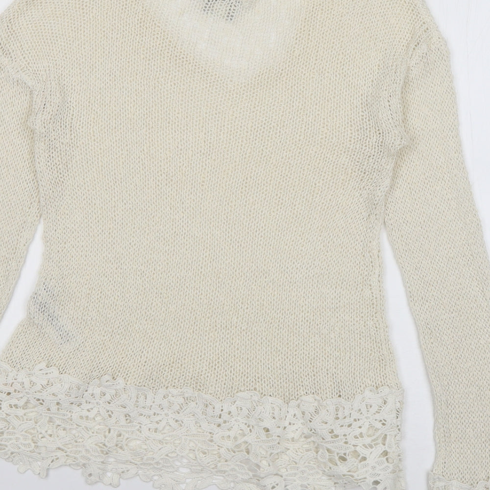 Womens UK Size 8 ASOS Ivory Pullover Jumper