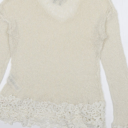 Womens UK Size 8 ASOS Ivory Pullover Jumper