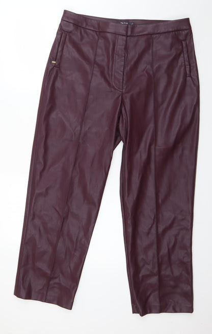 Womens UK Size 16 Marks and Spencer Regular Fit  Purple Trousers