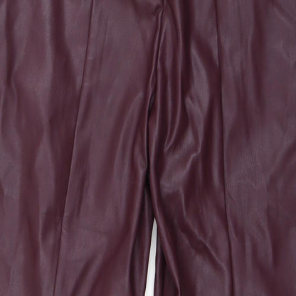 Womens UK Size 16 Marks and Spencer Regular Fit  Purple Trousers
