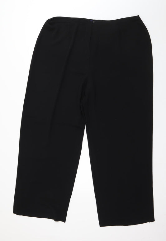 Womens UK Size 38 in Debenhams Regular Fit Windbreaker Black Trousers