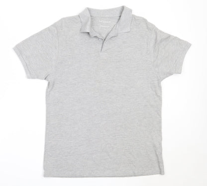 Primark Mens Grey  Cotton  Polo Size L Collared
