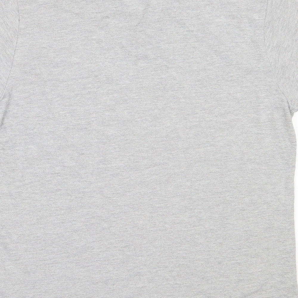 Primark Mens Grey  Cotton  Polo Size L Collared