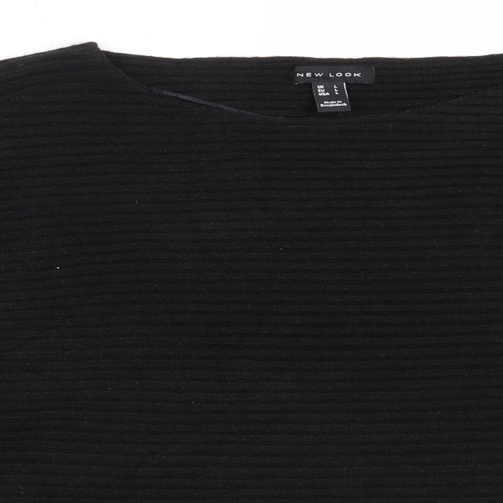 Womens UK Size L New Look Black Pullover Jumper