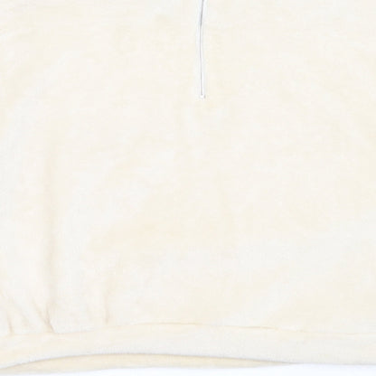SheIn Womens Ivory  Polyester Pullover Sweatshirt Size S