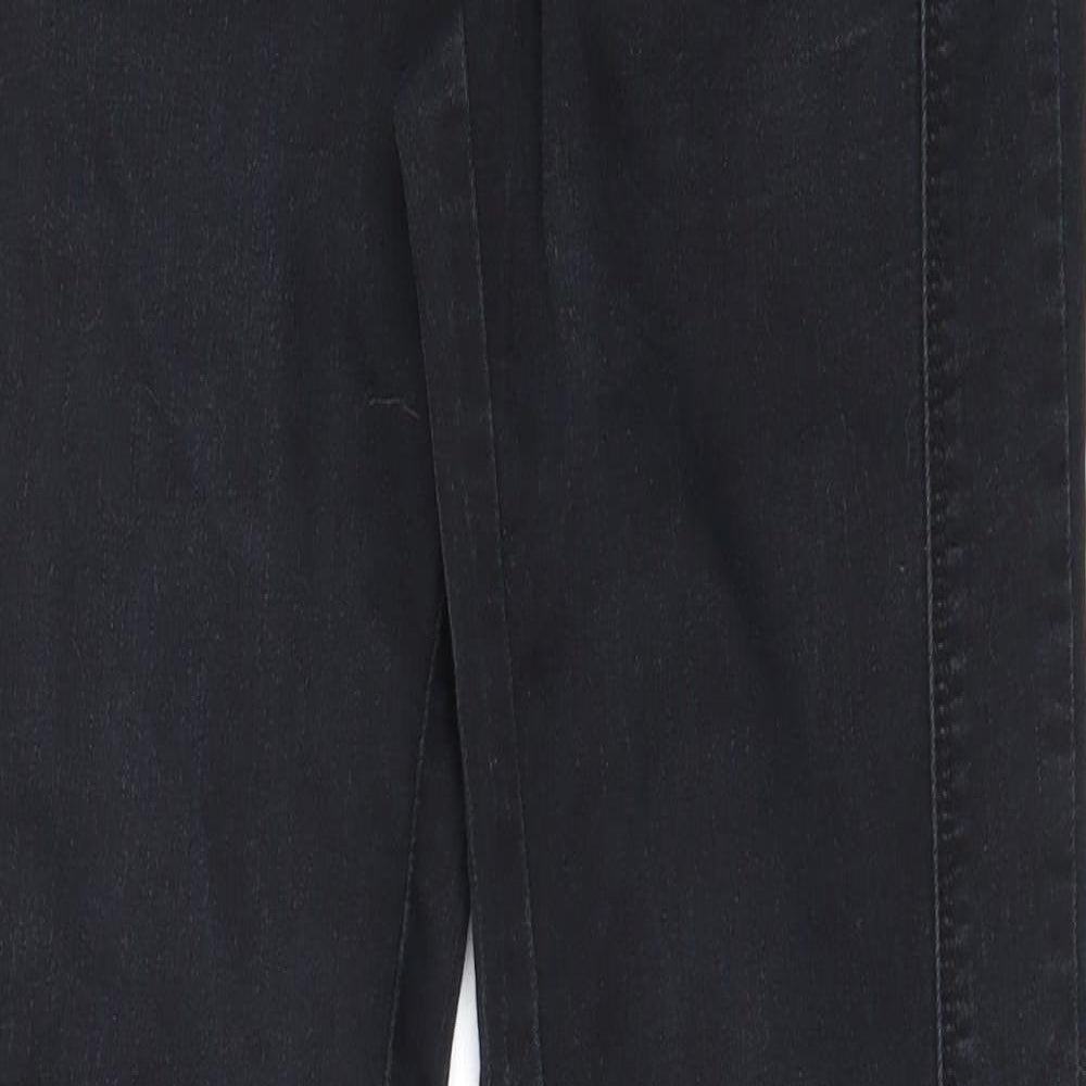 F&F Womens Black  Cotton Skinny Jeans Size 10 L30 in Regular