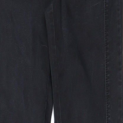 F&F Womens Black  Cotton Skinny Jeans Size 10 L30 in Regular