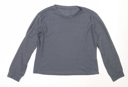 Womens UK Size S Preworn Blue Pullover Jumper