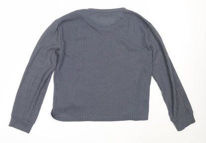 Womens UK Size S Preworn Blue Pullover Jumper