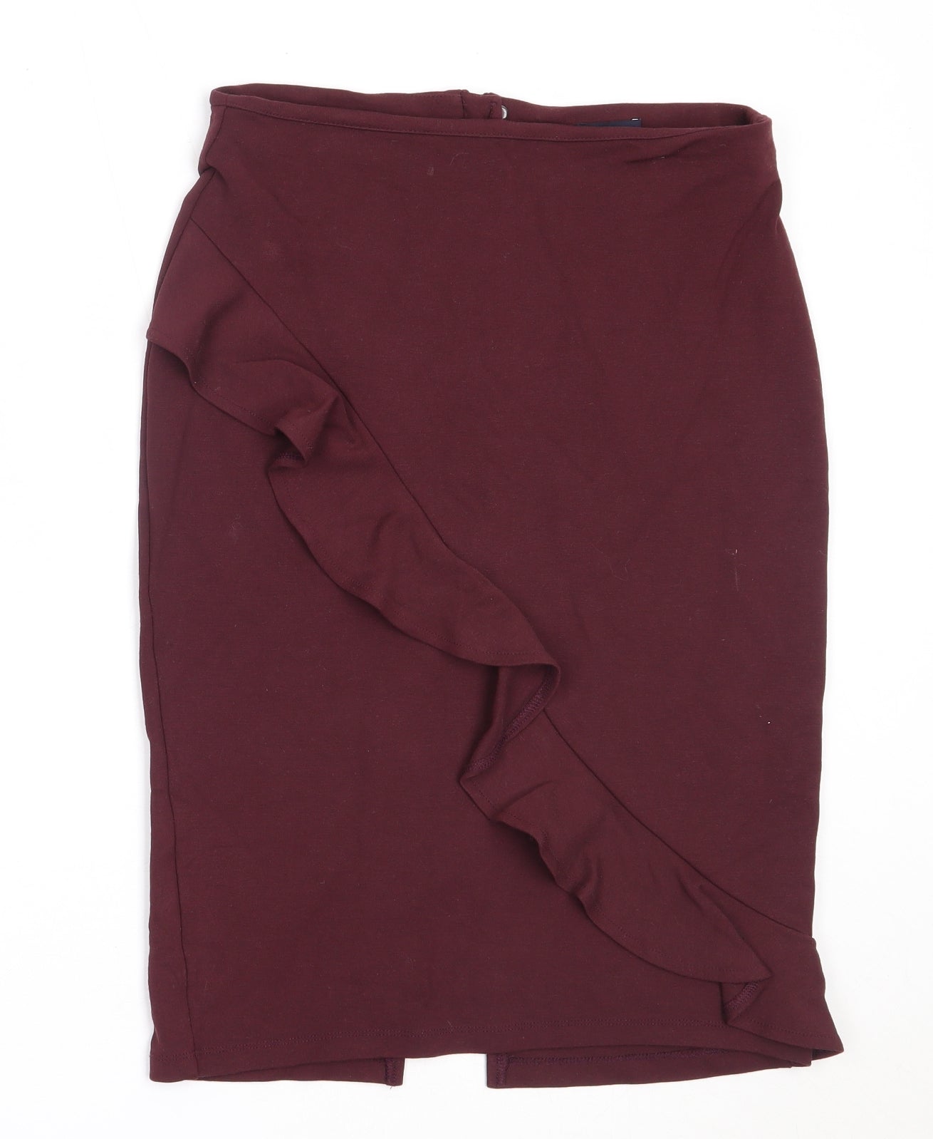 Marks and Spencer Womens Purple  Viscose Straight & Pencil Skirt Size 10