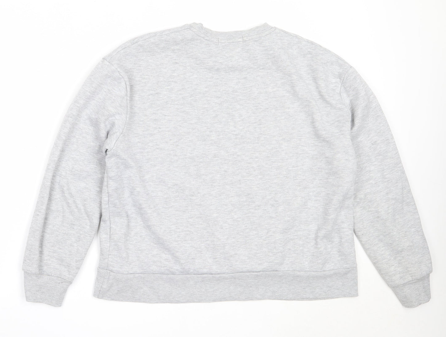Primark Womens Grey  Cotton Pullover Sweatshirt Size M