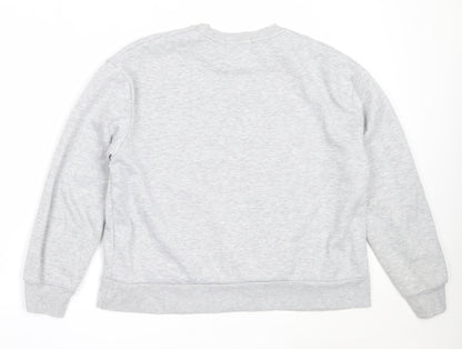 Primark Womens Grey  Cotton Pullover Sweatshirt Size M