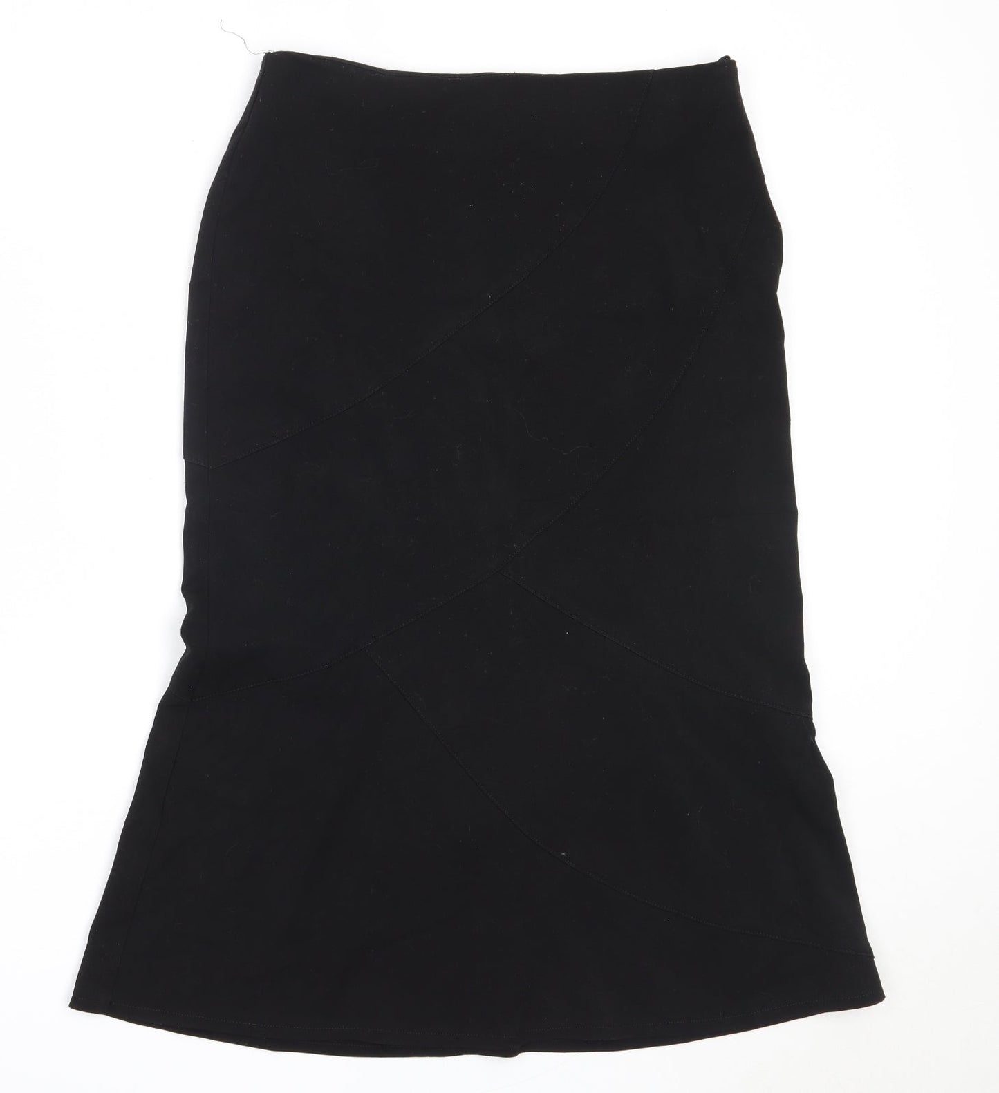 New Look Womens Black  Polyester Straight & Pencil Skirt Size 10