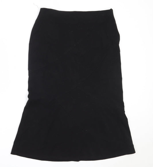 New Look Womens Black  Polyester Straight & Pencil Skirt Size 10