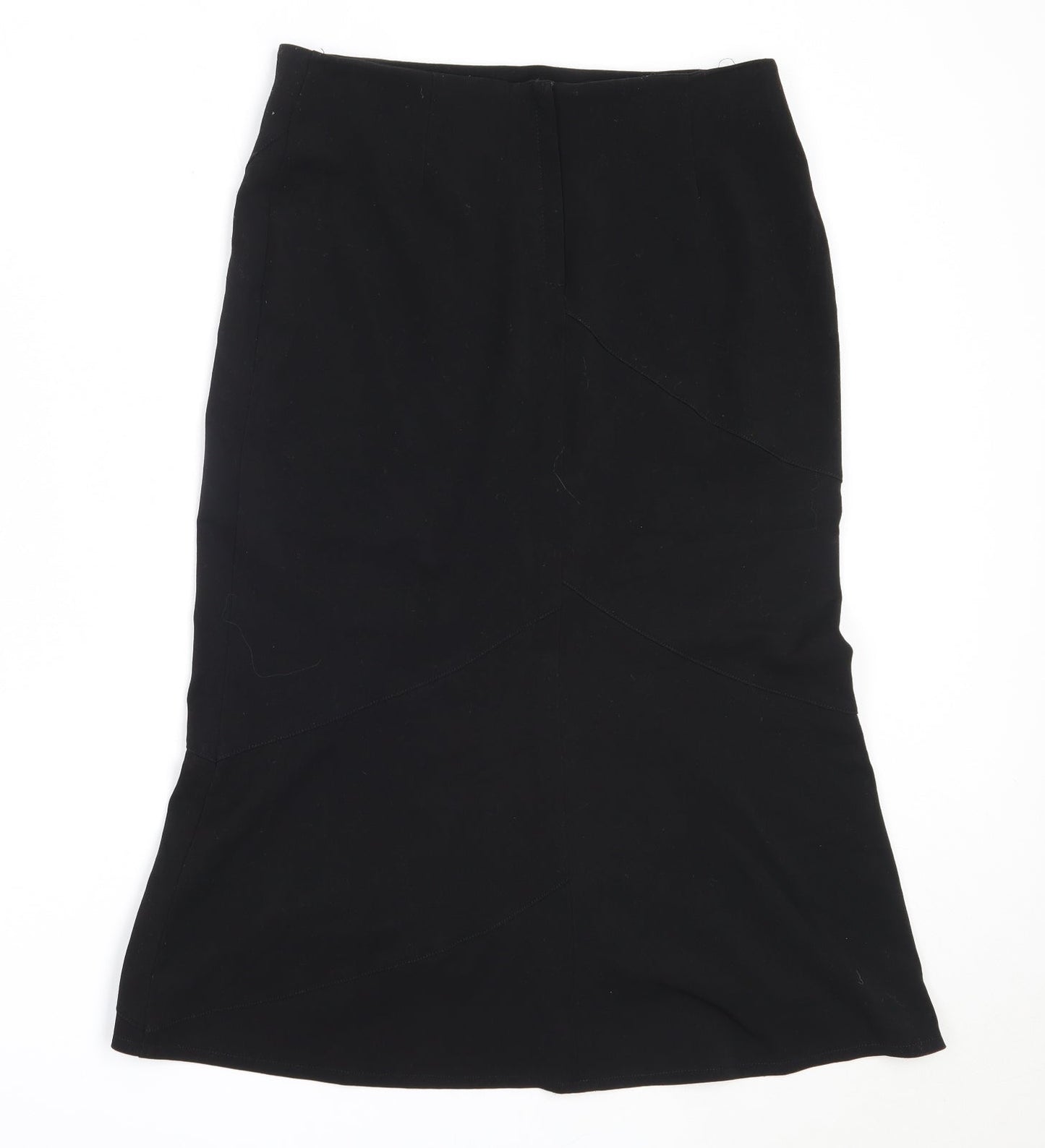 New Look Womens Black  Polyester Straight & Pencil Skirt Size 10
