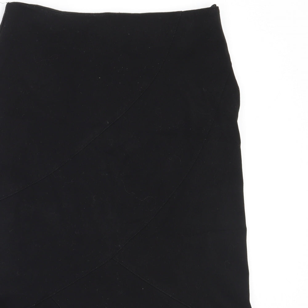 New Look Womens Black  Polyester Straight & Pencil Skirt Size 10