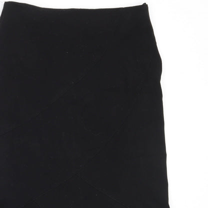 New Look Womens Black  Polyester Straight & Pencil Skirt Size 10