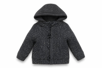 Front view of Primark boys’ grey jacket, size 18-24, months