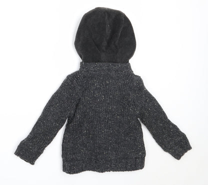 Back view of Primark boys’ grey jacket, size 18-24, months