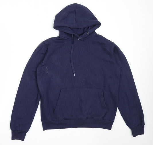 Womens UK Size M Boohoo Blue Pullover Hoodie