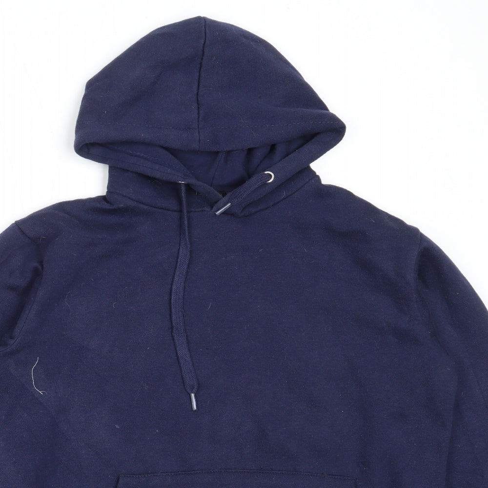 Womens UK Size M Boohoo Blue Pullover Hoodie