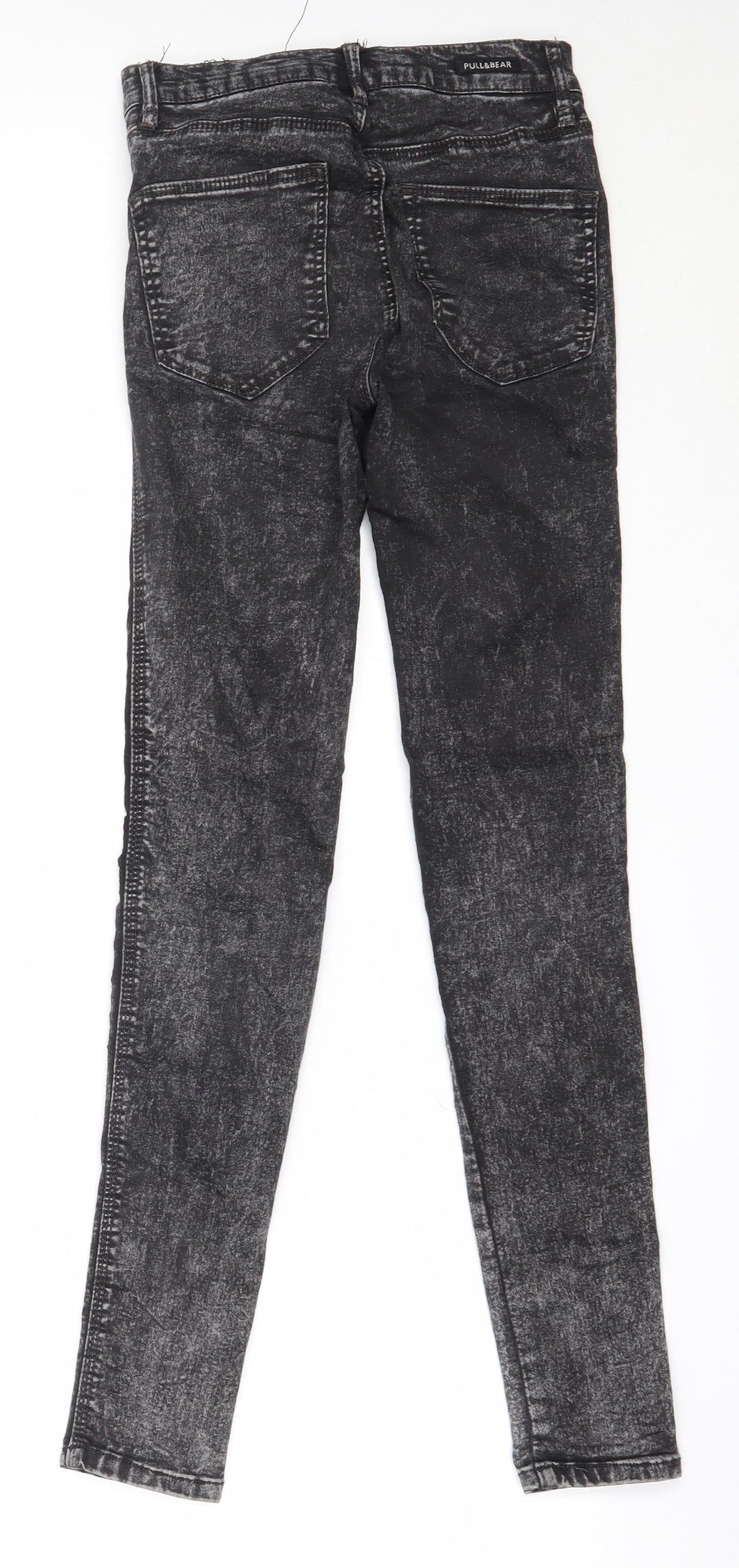 Pull&Bear Womens Black  Cotton Skinny Jeans Size 34 L28.5 in Regular