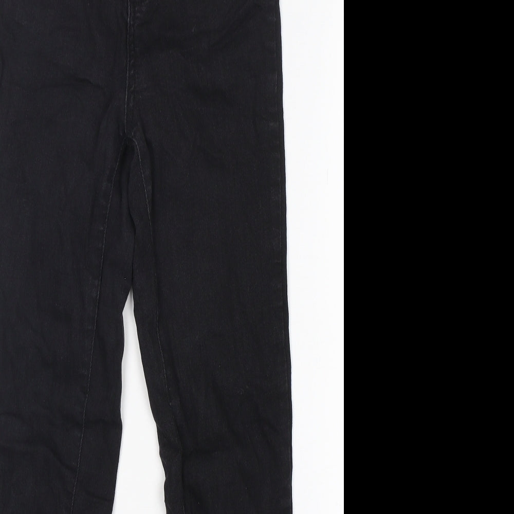 PRETTYLITTLETHING Womens Black  Cotton Skinny Jeans Size 6 L27 in Regular