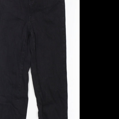 PRETTYLITTLETHING Womens Black  Cotton Skinny Jeans Size 6 L27 in Regular