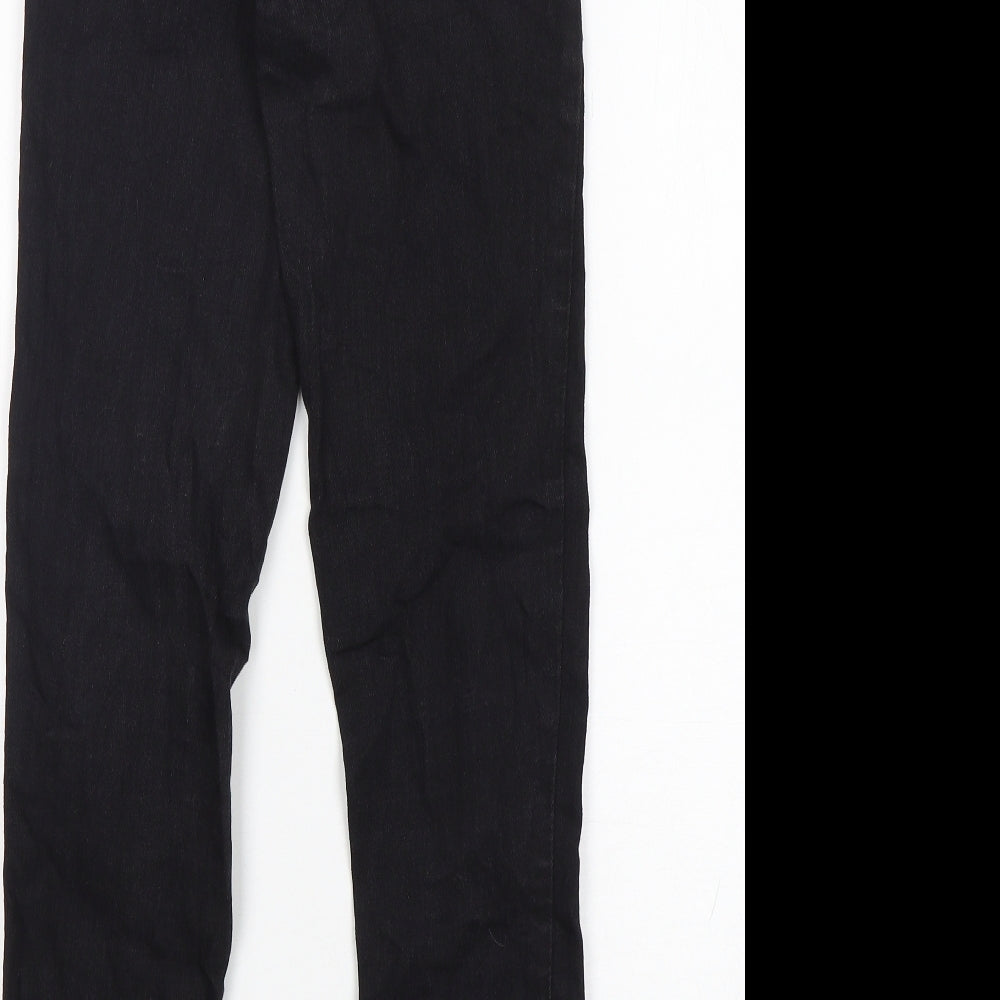 PRETTYLITTLETHING Womens Black  Cotton Skinny Jeans Size 6 L27 in Regular