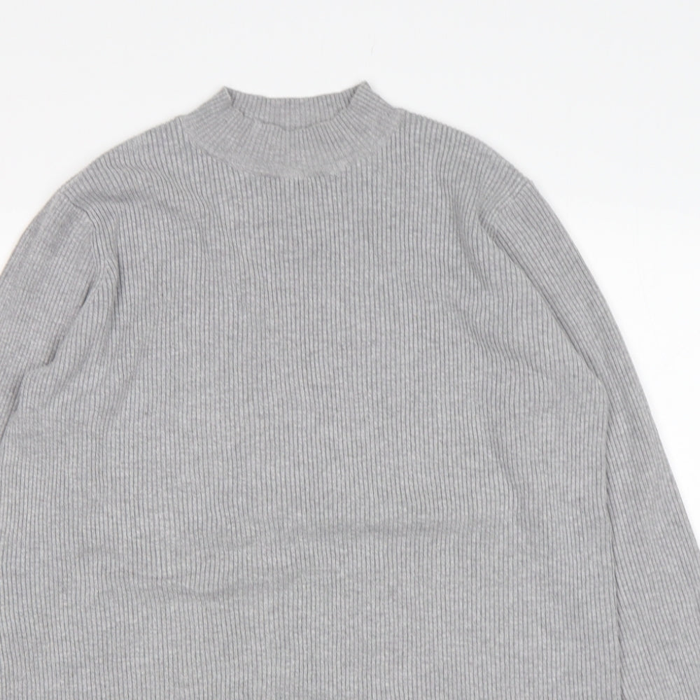 Womens UK Size M Papaya Grey Pullover Jumper