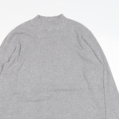 Womens UK Size M Papaya Grey Pullover Jumper