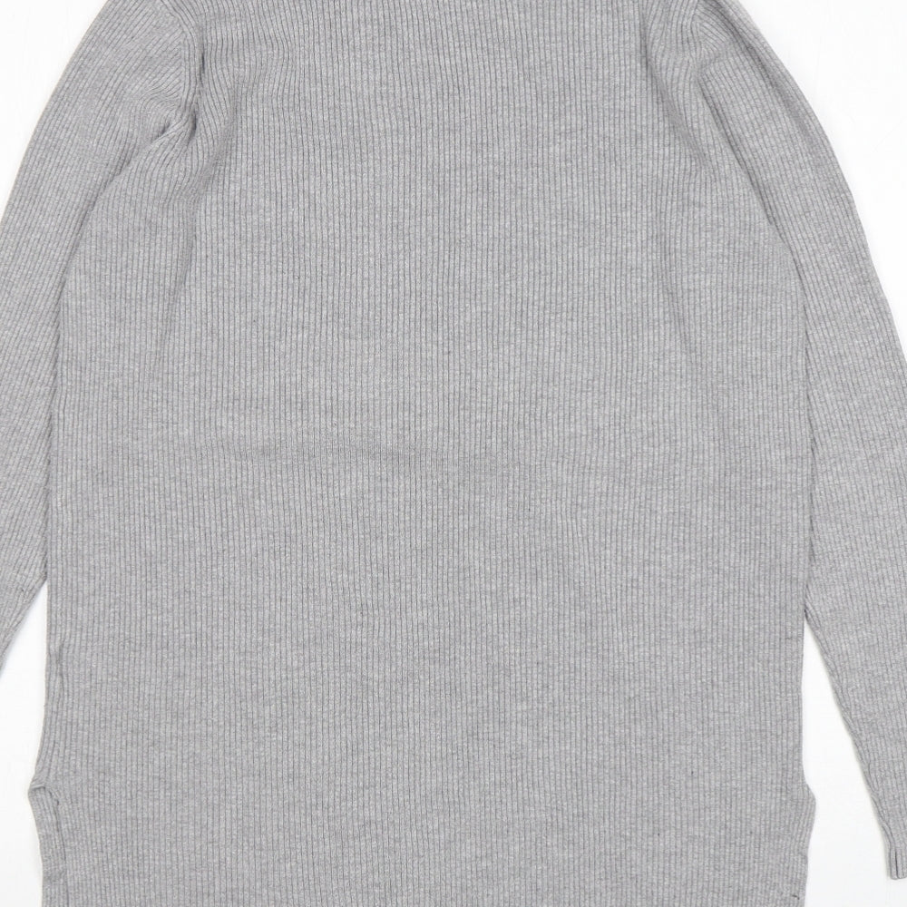 Womens UK Size M Papaya Grey Pullover Jumper