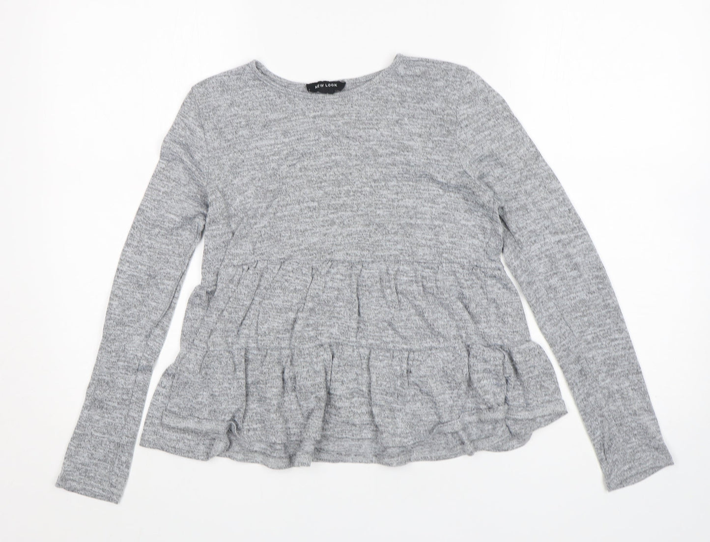 Womens UK Size S New Look Grey Pullover Jumper