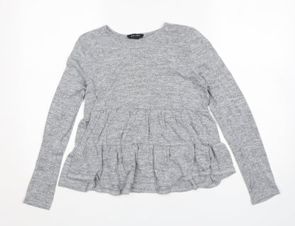 Womens UK Size S New Look Grey Pullover Jumper