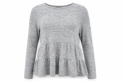 Womens UK Size S New Look Grey Pullover Jumper