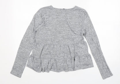 Womens UK Size S New Look Grey Pullover Jumper