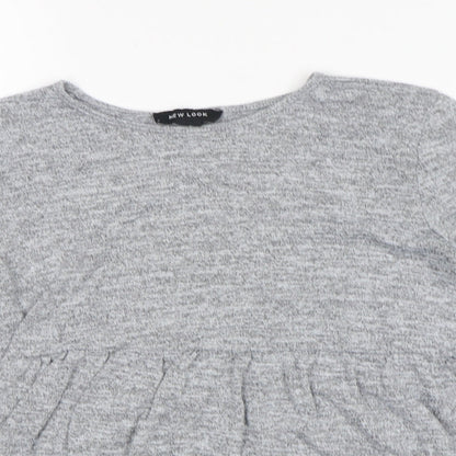 Womens UK Size S New Look Grey Pullover Jumper