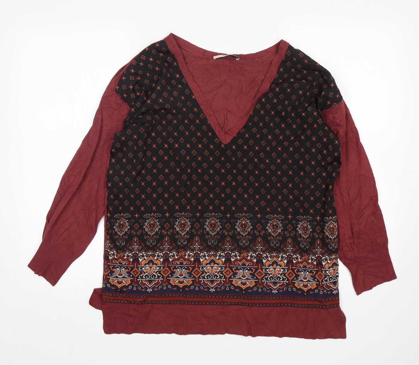 Womens UK Size S Oasis Multicoloured Pullover Jumper