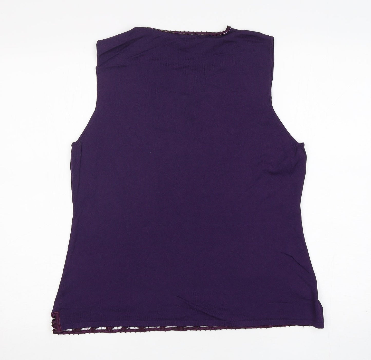 Womens UK Size 18 Debenhams Purple Vest Jumper